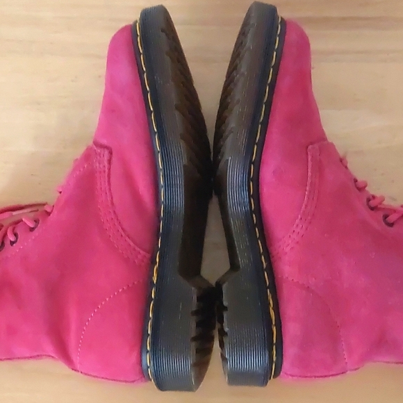 Dr. Martens Serena pink suede leather boots - Picture 8 of 16